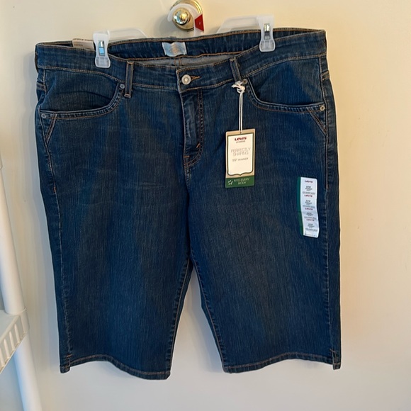 Short Lee Femme Classique Stretch - Bleu Foncé - Taille 6 - Neuf Avec étiquettes